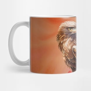 Wonderful eagle with flowers Mug